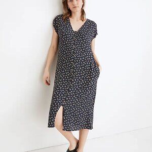 Madewell Easy Midi Dress in Spring Fling